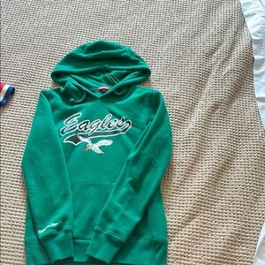 Mitchell & Ness Green Eagles Hoodie